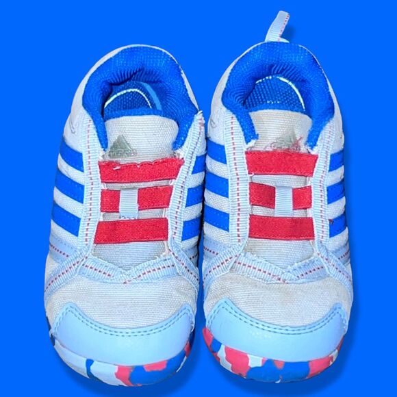 Adidas Unisex Toddler NatWeb Slip-On Low Sneakers JQ2 Blue B40084 Size 8K - Picture 2 of 7